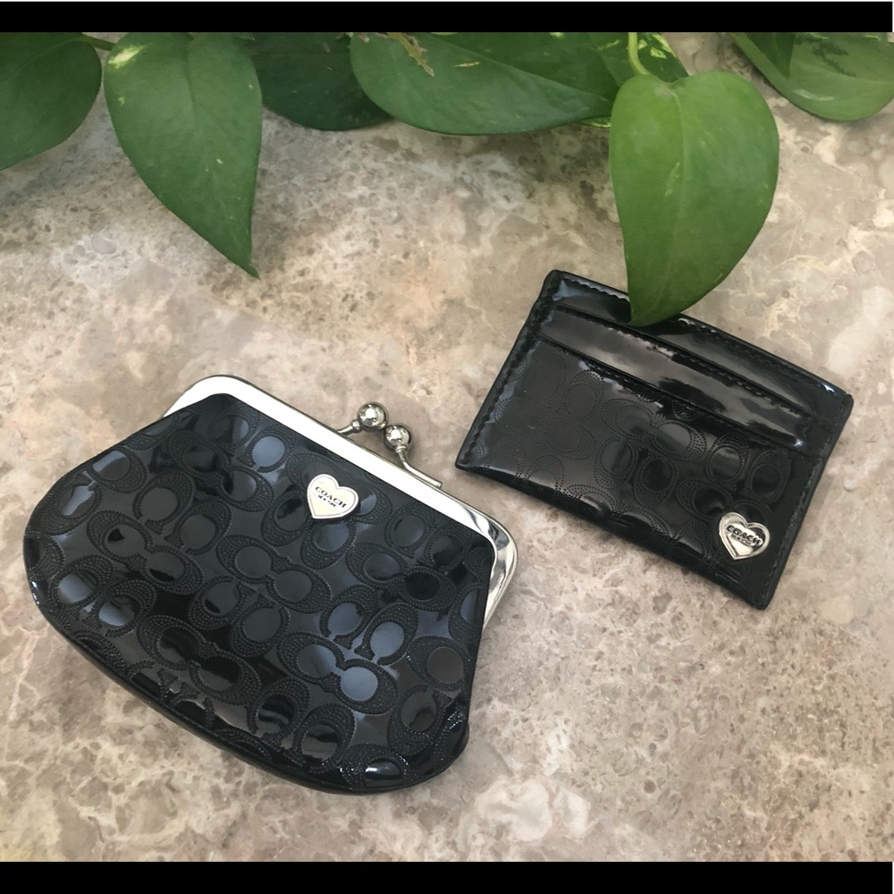 Coach Kiss lock coin purse & credit card holder